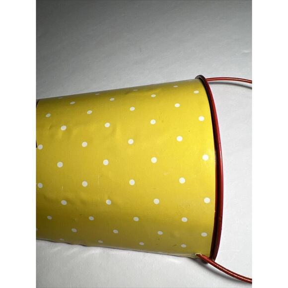 Mary‎ Engelbreit ME Flower Garden Metal Half Pail Vase Wall Table Decor 10” - Picture 7 of 14